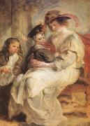 Peter Paul Rubens Helene Fourment and Her Children,Claire-Jeanne and Francois (mk05 ) Spain oil painting artist